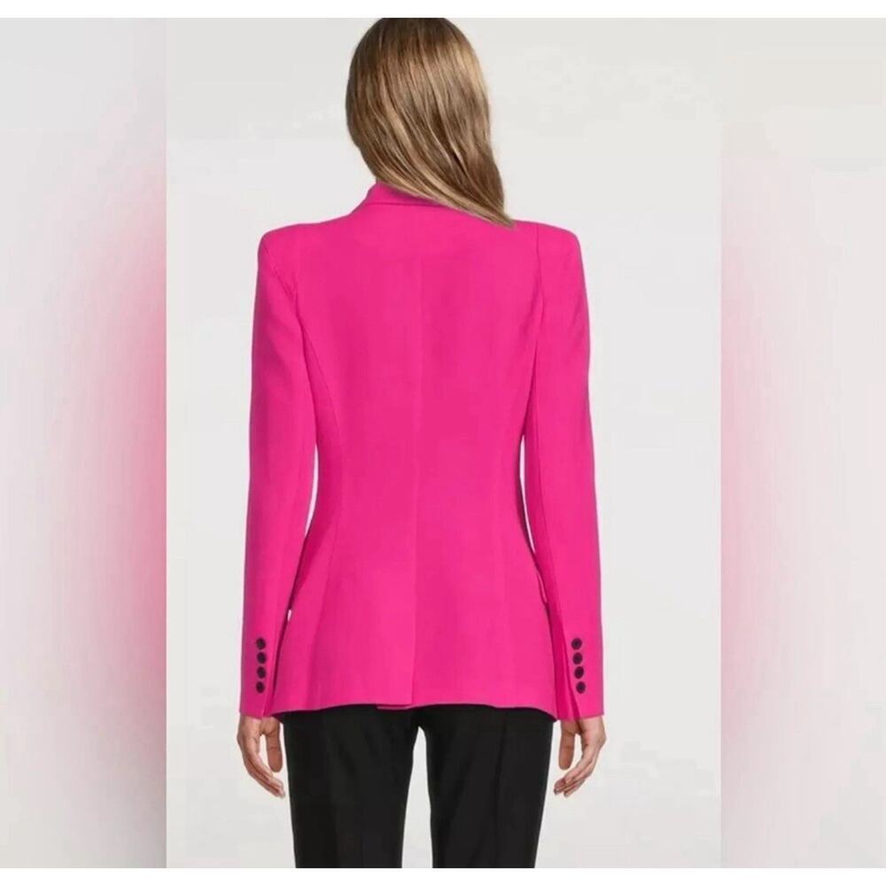 Smythe Pink Not a DB Double Breasted Blazer Jacket Pagoda 10 Hot Pink $795 NWT - Picture 3 of 8